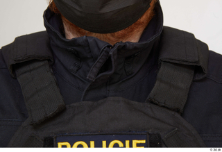 Photos Michael Summers Cop bulletproof vest detail of uniform upper…